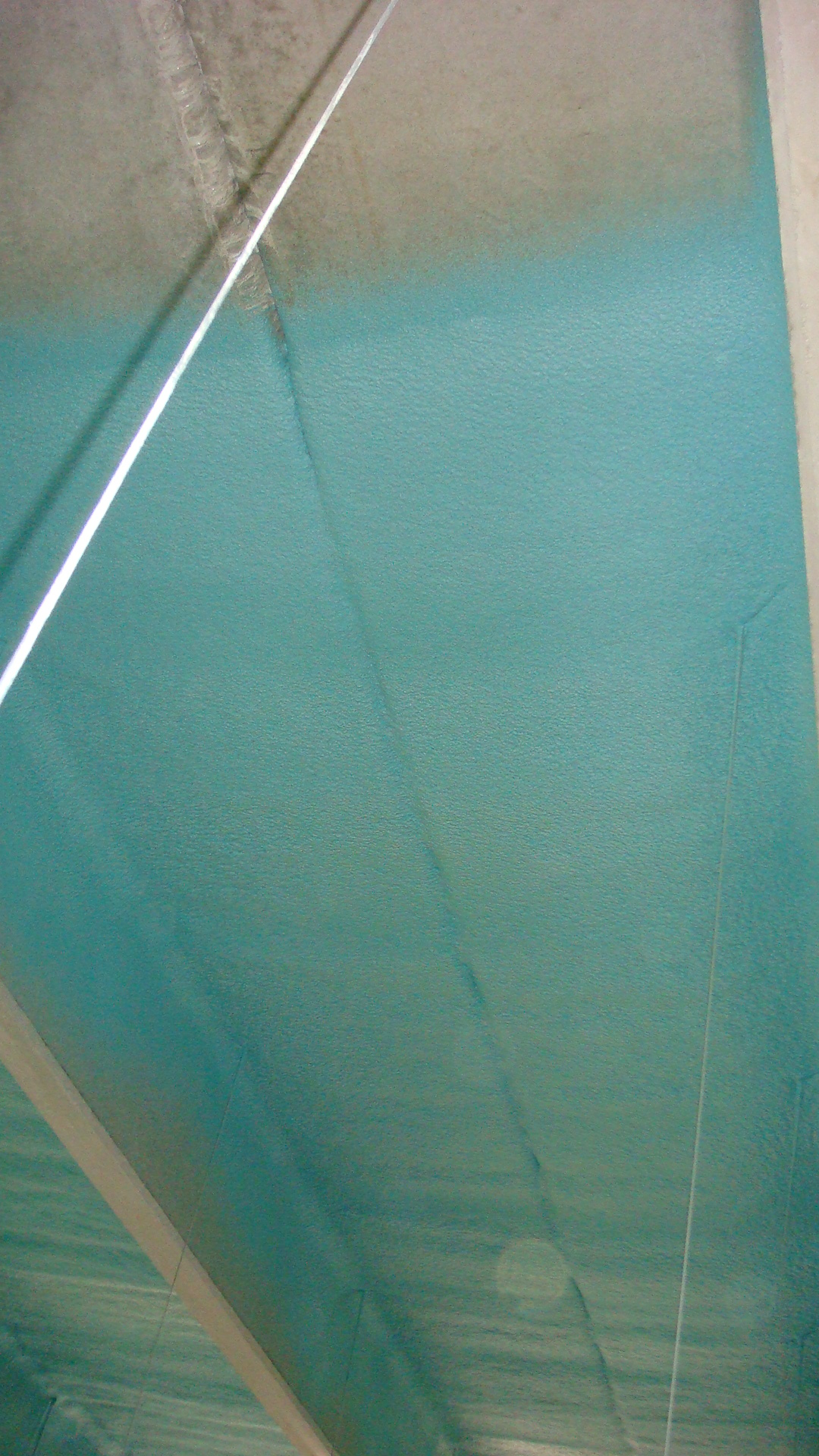 Industrial steel coated with polyurea rather than paint