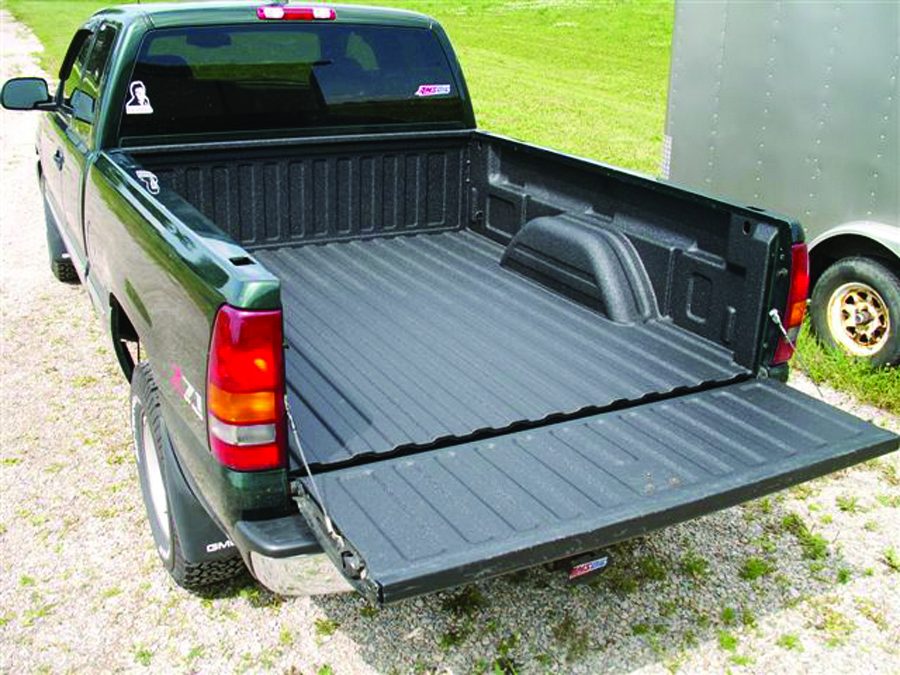 Work truck finished with polyurea protective coating
